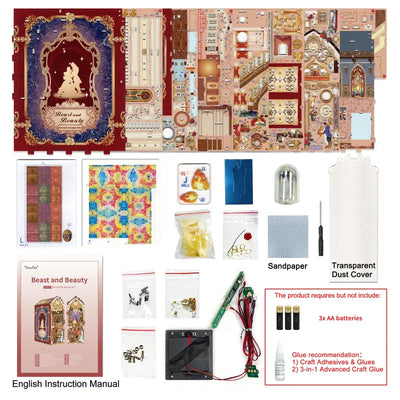 Duena™ DIY Beauty and The Beast Book Nook Kit