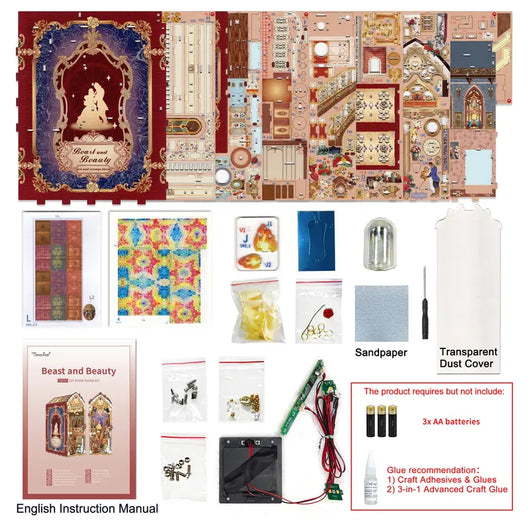 Duena™ DIY Beauty and The Beast Book Nook Kit
