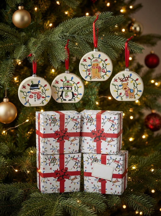 Temp-tations Set of 4 Recipe Ornaments
